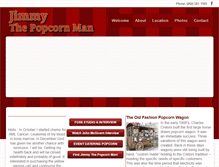 Tablet Screenshot of jimmythepopcornman.com